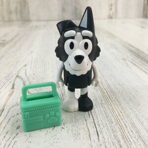Bluey Friend MacKenzie Border Collie Dog School Mate Green Lunchbox Figure NEW